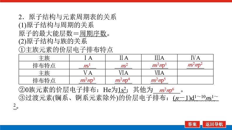 2025届高中化学全程复习构想课件全套26元素周期表、元素的性质06