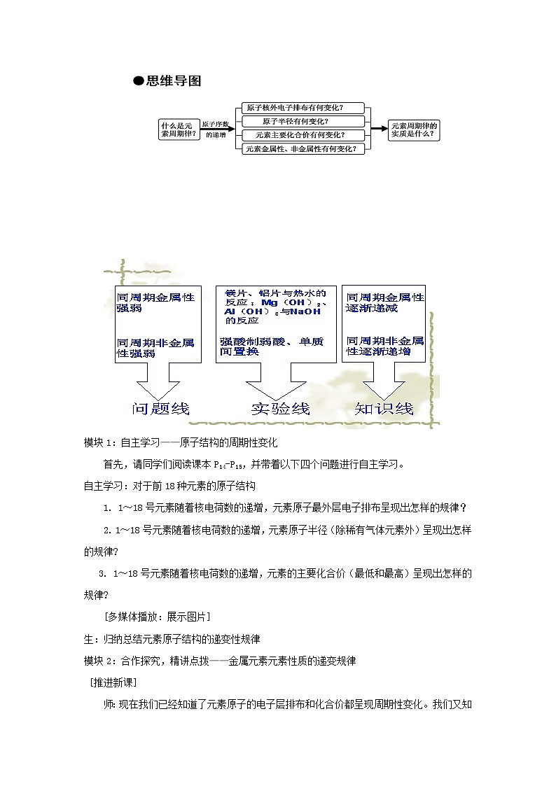 第四章第二节 元素周期律  教学设计    高中化学人教版（2019）必修第一册第3页