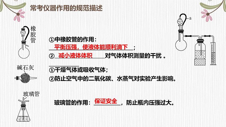 2024届高三化学二轮复习课件  典型实验装置及化学实验基本操作06