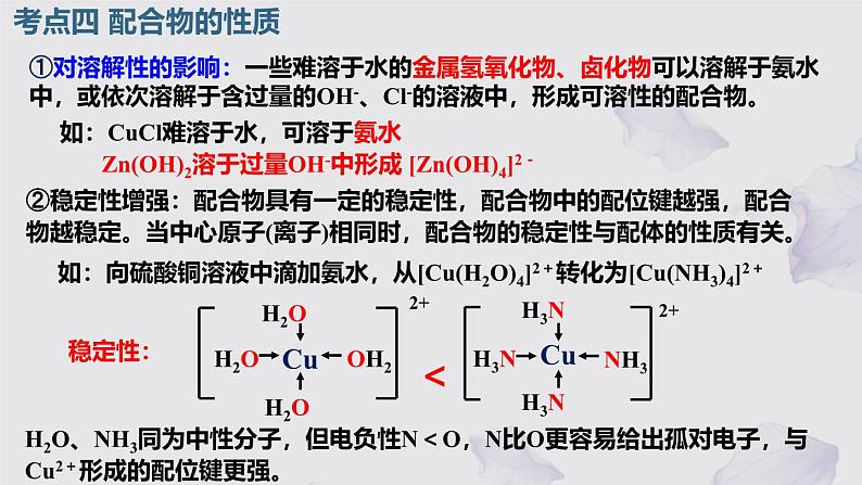 2025届高三化学人教版新高考一轮复习 配合物 课件07