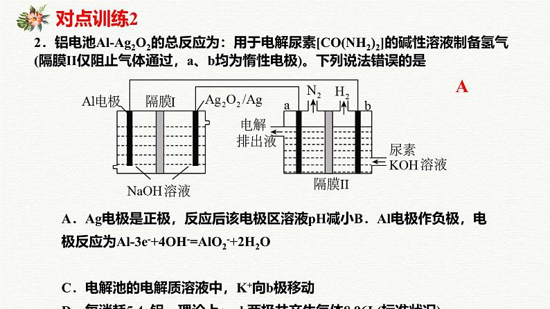 2025届高考化学一轮复习 电化学复习 课件07