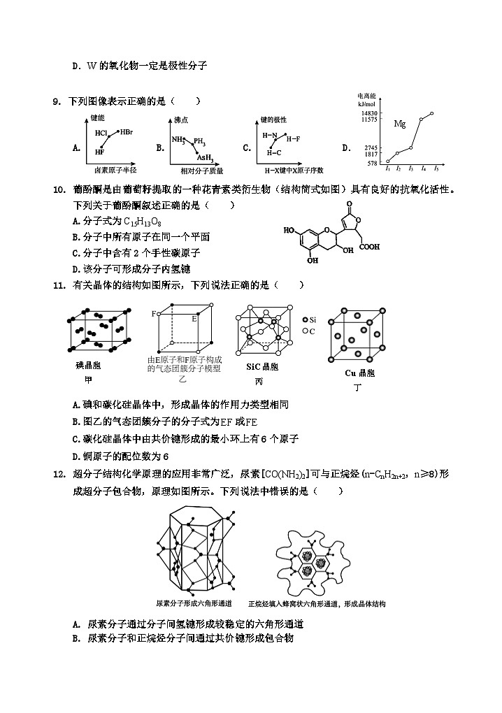 四川省乐山一中2023-2024学年高二下学期期中考试化学试题03