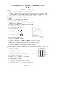 安徽省马鞍山中加双语学校2023-2024学年高一下学期6月月考化学试题