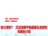 苏教版高中化学选择性必修1化学反应原理专题三第四单元能力课时七沉淀溶解平衡图像及溶度积常数的计算课件