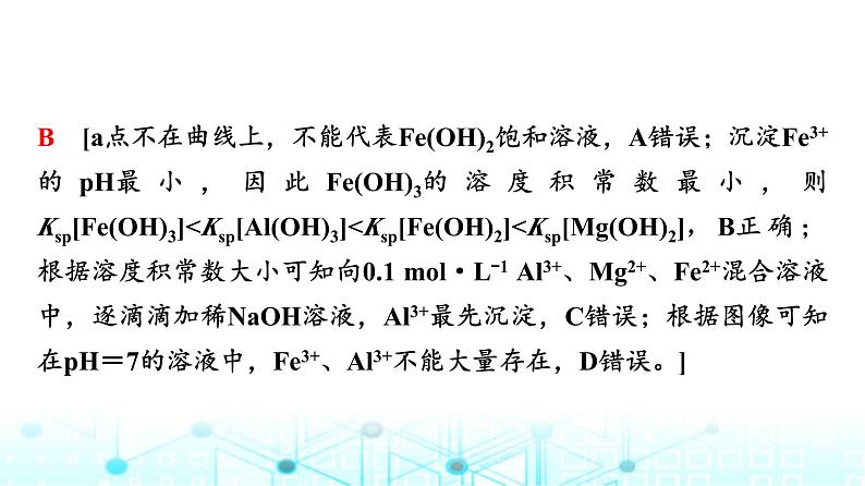 苏教版高中化学选择性必修1化学反应原理专题三第四单元能力课时七沉淀溶解平衡图像及溶度积常数的计算课件07