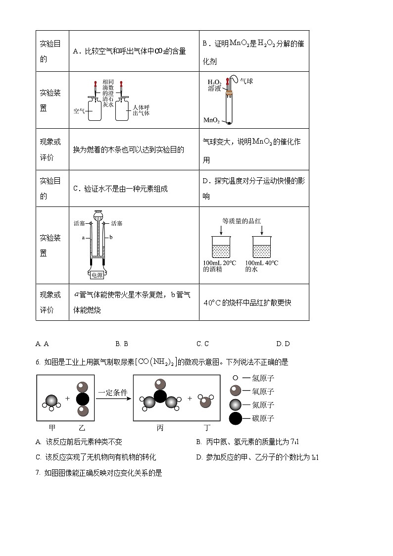 甘肃省平凉市崆峒区平凉市第二中学2024-2025学年高一上学期开学化学试题（原卷版+解析版）02