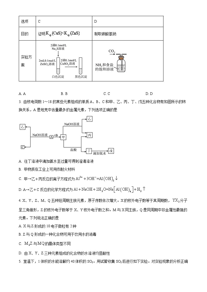 河南省洛阳市第一高级中学2024-2025学年高三上学期开学考试化学试题（原卷版）第2页