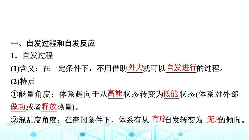 苏教版高中化学选择性必修1化学反应原理专题二第二单元基础课时一1化学反应的方向课件03