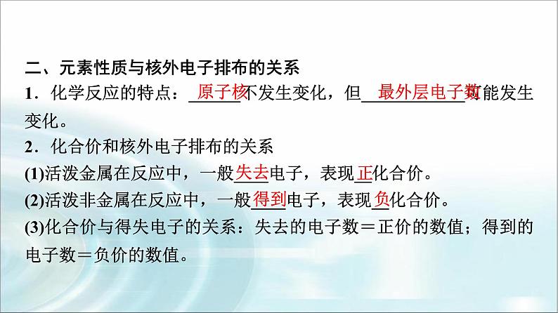 苏教版高中化学必修第一册专题二第三单元基础课时一0原子核外电子排布课件第7页