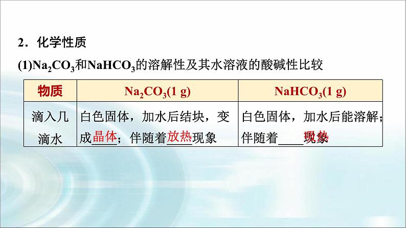 苏教版高中化学必修第一册专题三第二单元基础课时一5碳酸钠碳酸氢钠课件第5页