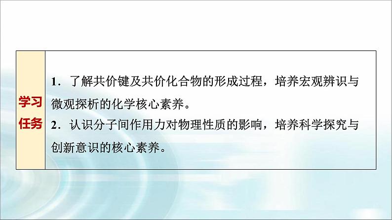 苏教版高中化学必修第一册专题五第二单元基础课时二6共价键分子间作用力课件第2页