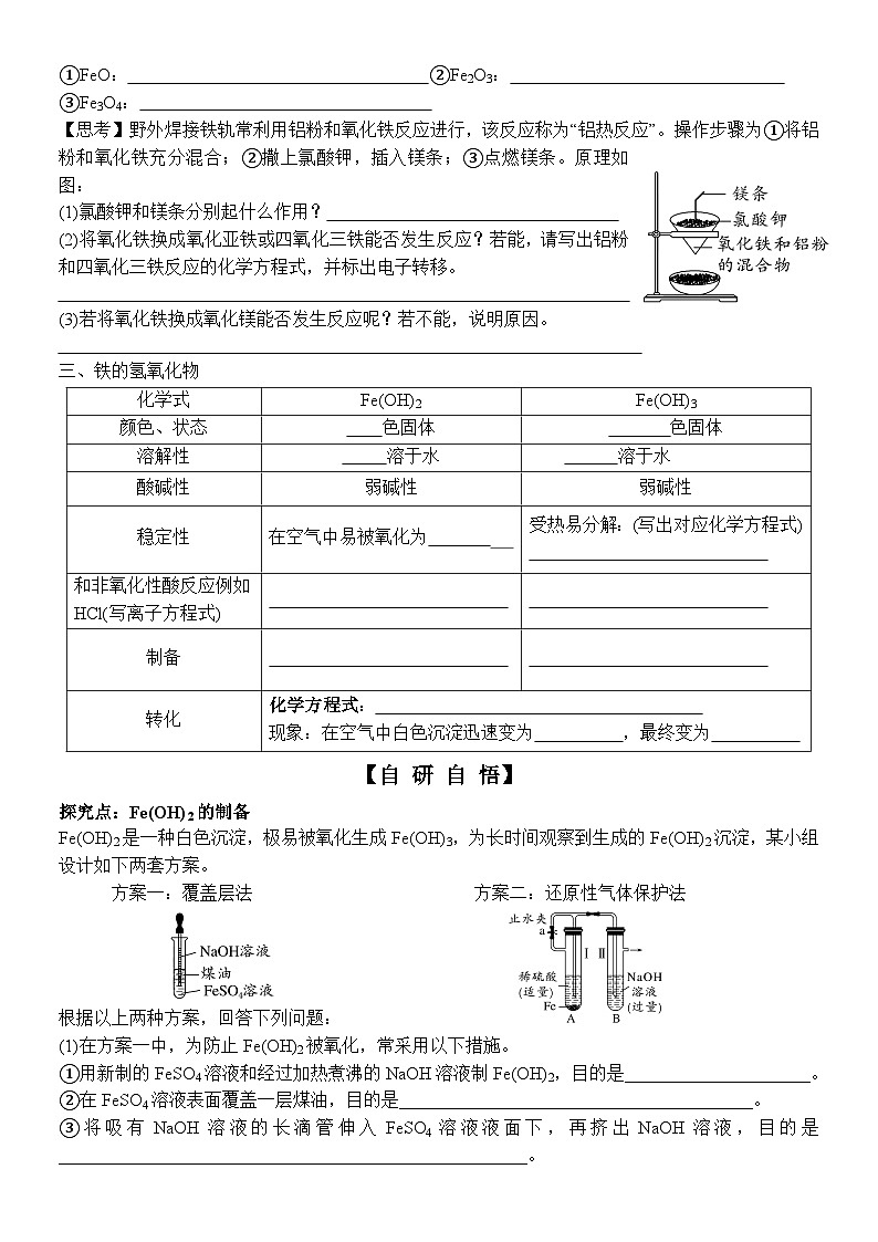 25   鲁科版（2019）高一化学必修一3.1铁的多样性第2课时导学案02
