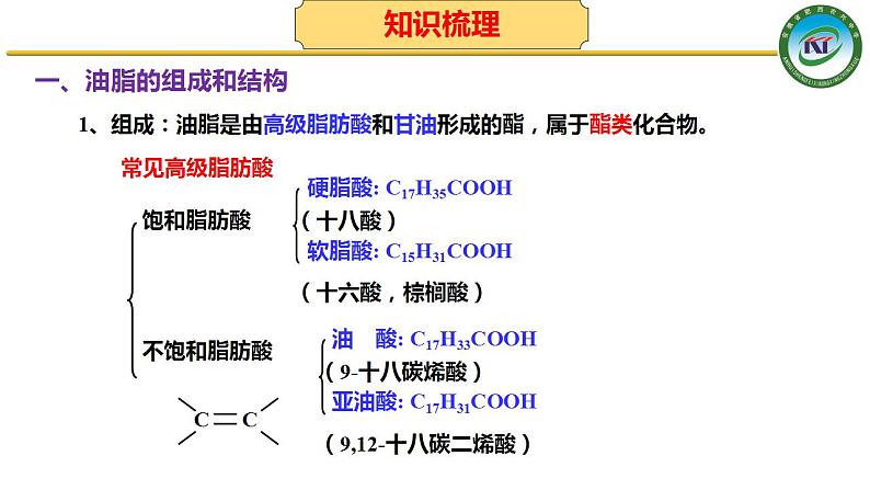 人教版 (新课标)选修5 有机化学基础 4.1 油脂 课件07