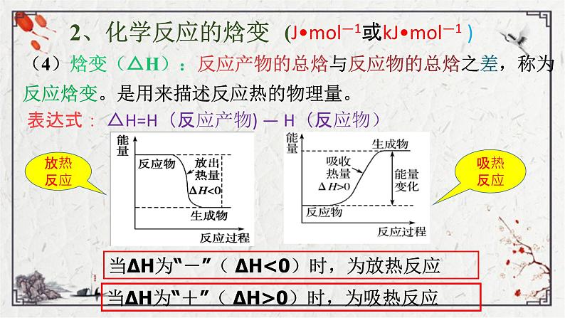 鲁科版选择性必修一  1.1化学反应与能量变化（第2课时化学反应的内能变化与焓变）  课件07