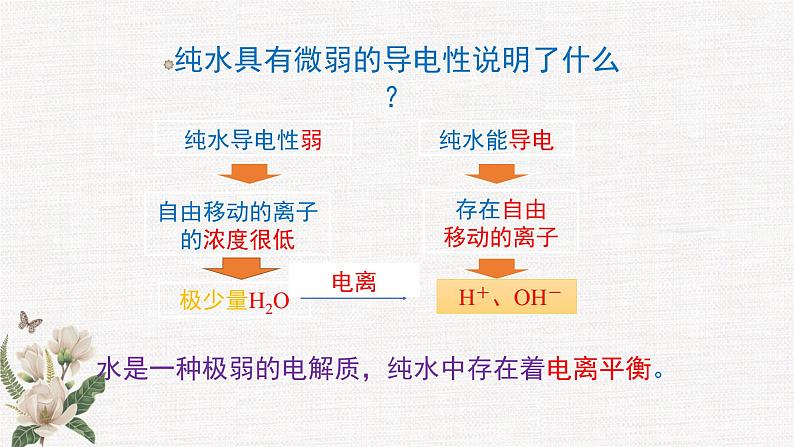 鲁科版选择性必修一  3.1水和水溶液(第1课时水的电离 电解质在水溶液中的存在形态  )   课件03