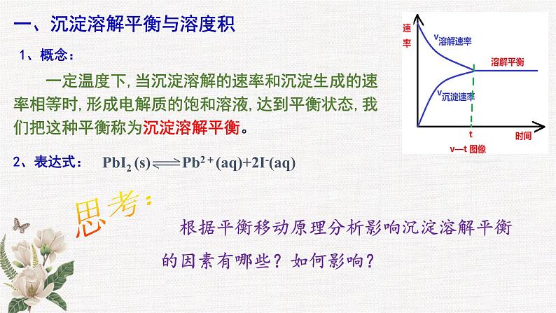 鲁科版选择性必修一  3.3沉淀溶解平衡(第1课时 沉淀溶解平衡与溶度积 )   课件06