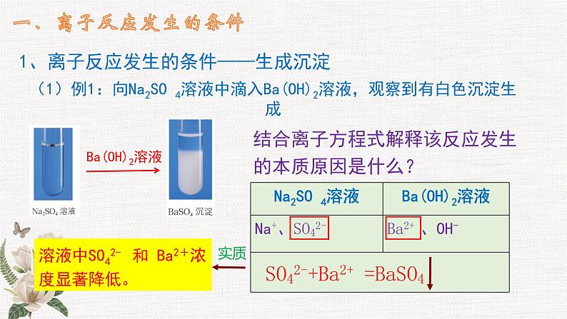 鲁科版选择性必修一  3.4离子反应(第1课时 离子反应发生的条件和应用)   课件05