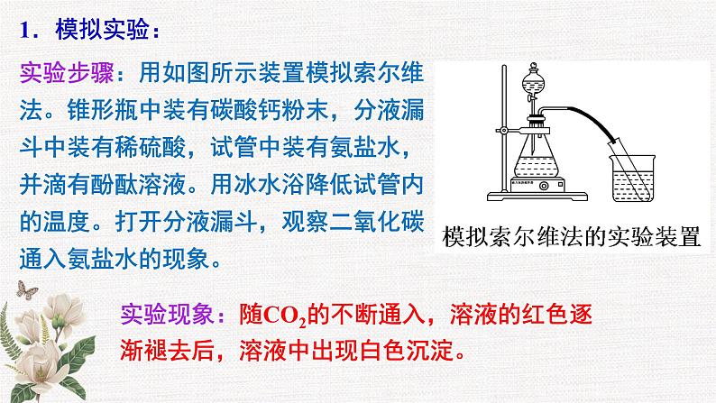 鲁科版选择性必修一  第3章 微项目 探索索尔维制碱法和侯氏制碱法   课件05