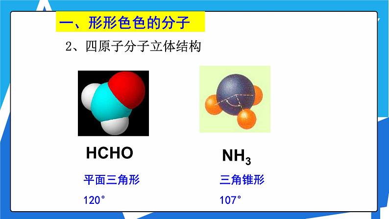 人教版高二化学选修三 2.2.1分子的空间结构与价层电子对互斥理论 课件04