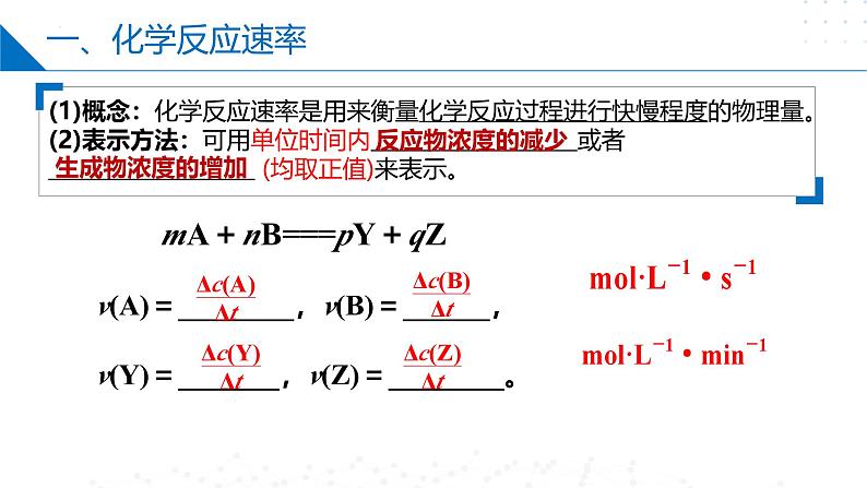 沪科版2020高二化学选择性必修第一册 2.3化学反应速率 课件04