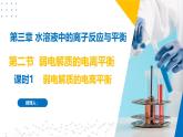 沪科版2020高二化学选择性必修第一册 3.2.1弱电解质的电离平衡(弱电解质的电离平衡) 课件