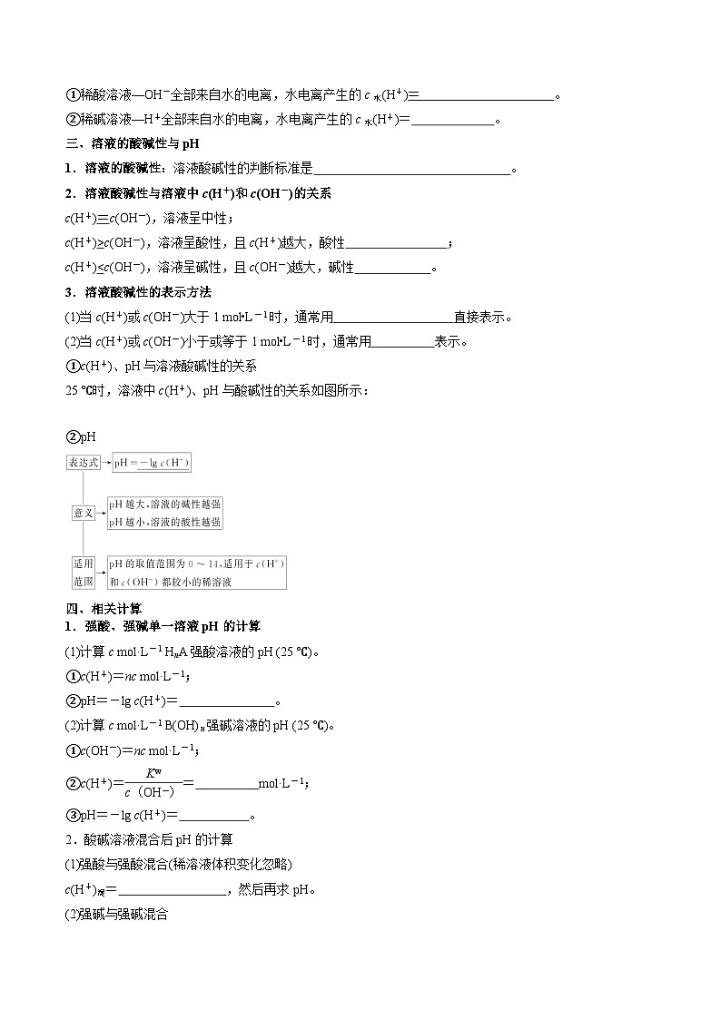 沪科版2020高二化学选择性必修第一册 第三章 水溶液中的离子反应与平衡（知识梳理）02