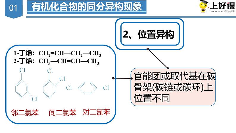 沪科版2019高二化学选择性必修三 1.2.2有机化合物的结构 课件第2课时有机化合物的同分异构现象及分类） 课件+教案07