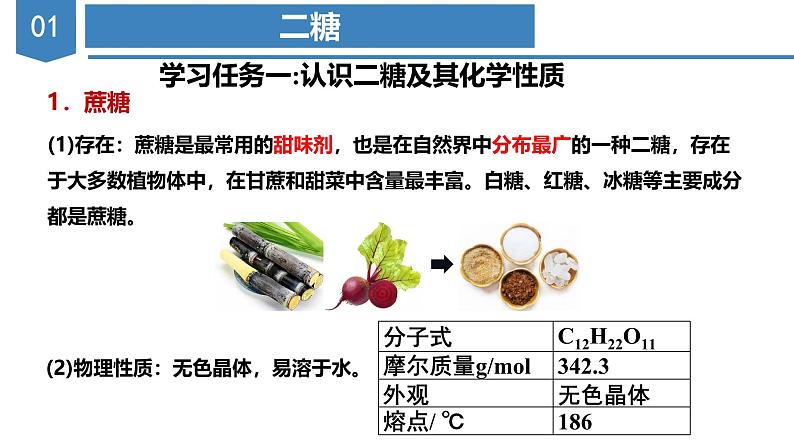 沪科版2019高二化学选择性必修三  4.1.2二糖多糖 课件05