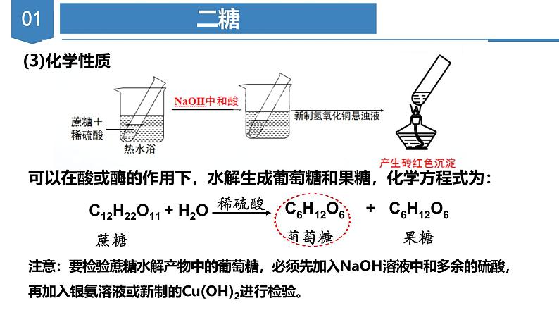 沪科版2019高二化学选择性必修三  4.1.2二糖多糖 课件06