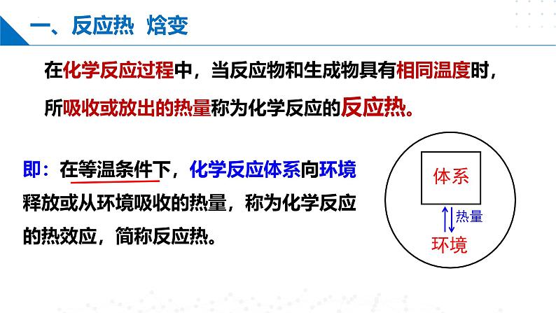 苏教版2019高二化学选择性必修第一册 1.1.1化学反应的焓变（同步课件）06