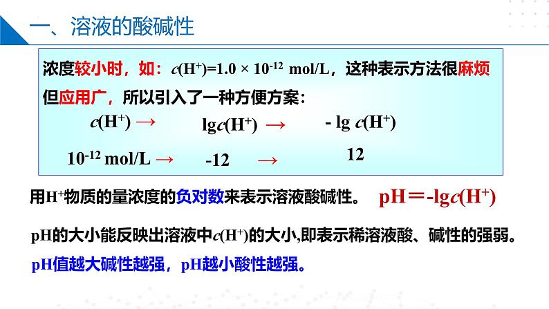 苏教版2019高二化学选择性必修第一册 3.2.1溶液的酸碱性与pH（同步课件）06