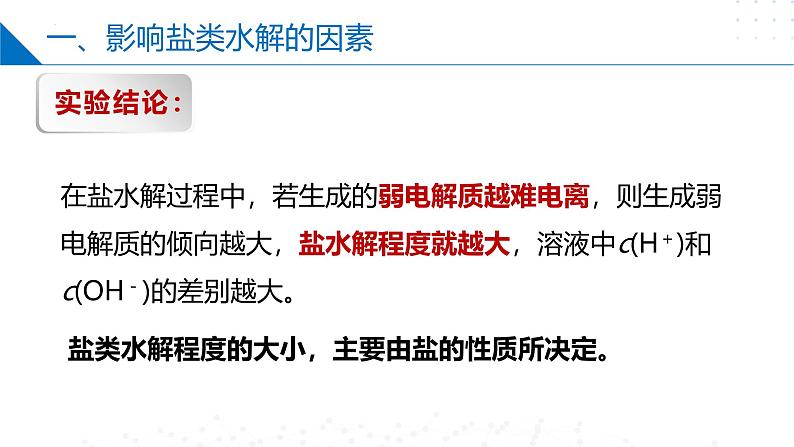 苏教版2019高二化学选择性必修第一册 3.3.2影响盐类水解的因素+盐类水解的应用（同步课件）05