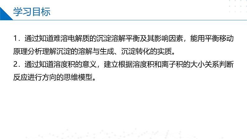 苏教版2019高二化学选择性必修第一册 3.4.1沉淀溶解平衡与溶度积（同步课件）02