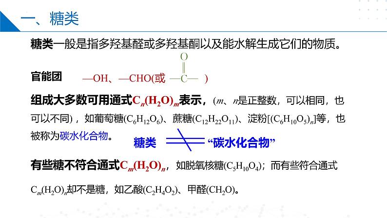 苏教版2019高二化学选择性必修三 6.1.1糖类（同步课件）05