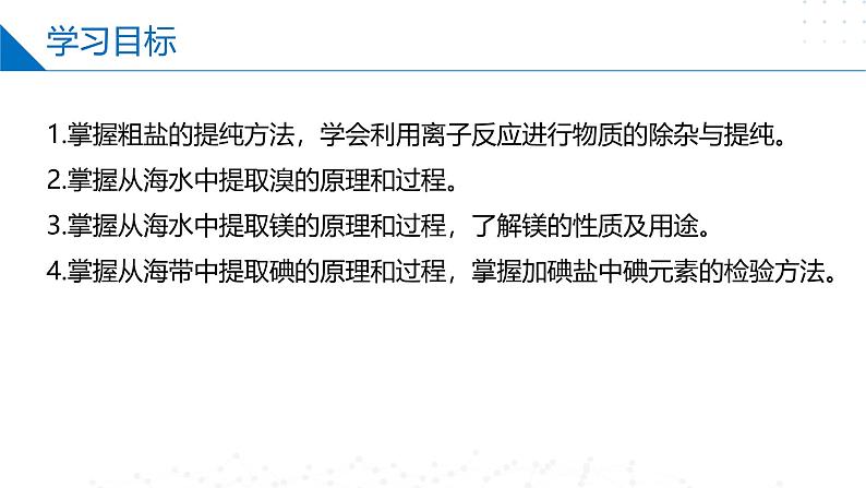 苏教版2019高一化学必修第一册 3.3海洋化学资源的综合利用（同步课件）02