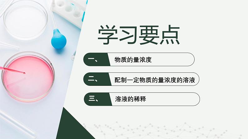 沪科版2020高一化学必修第一册 1.3.3+配制一定物质的量浓度的溶液（同步课件）02