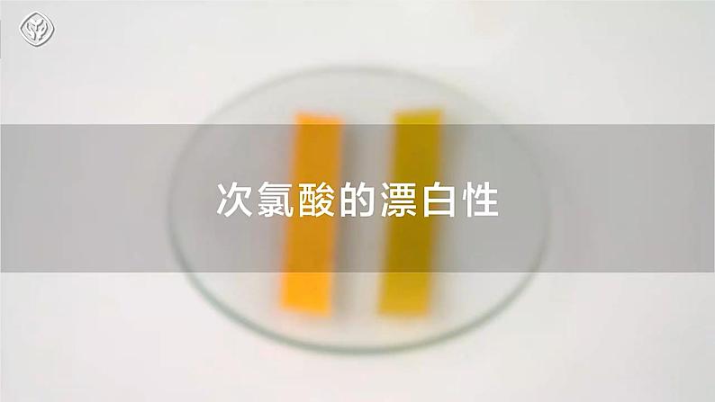 沪科版2020高一化学必修第一册 2.1.3+次氯酸和次氯酸盐（同步课件）07