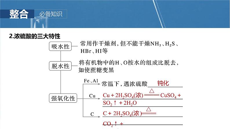 （人教版）高考化学一轮复习讲义课件第5章第20讲　硫酸　硫酸盐（含解析）06