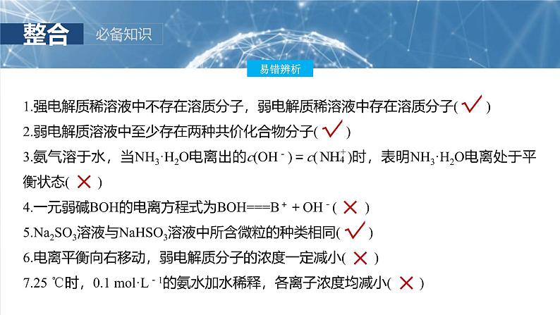 （人教版）高考化学一轮复习讲义课件第12章第51讲　弱电解质的电离平衡（含解析）07