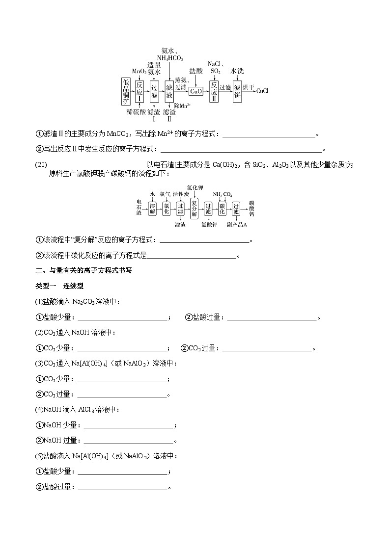 高考化学一轮复习基础知识讲义专题三考点二 离子方程式书写（学生版）第2页