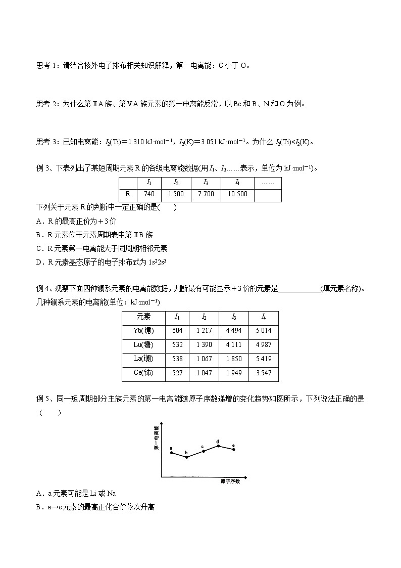 高考化学一轮复习基础知识讲义专题四考点四 元素周期律（学生版）第3页