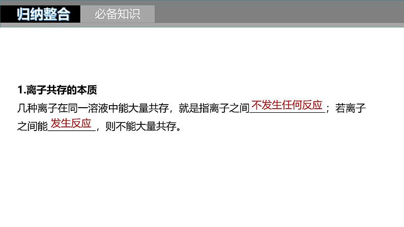 新高考化学一轮复习课件第1章 第3讲　离子共存、离子检验与推断（含解析）05