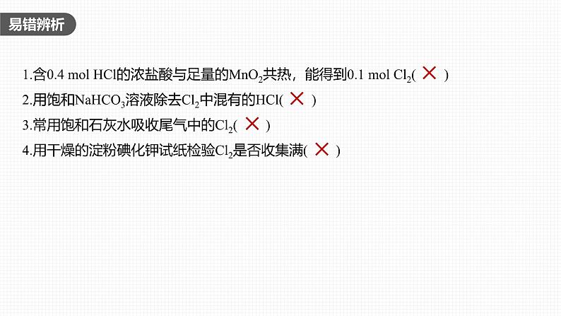 新高考化学一轮复习课件第5章 第20讲　氯气的实验室制法及应用（含解析）06