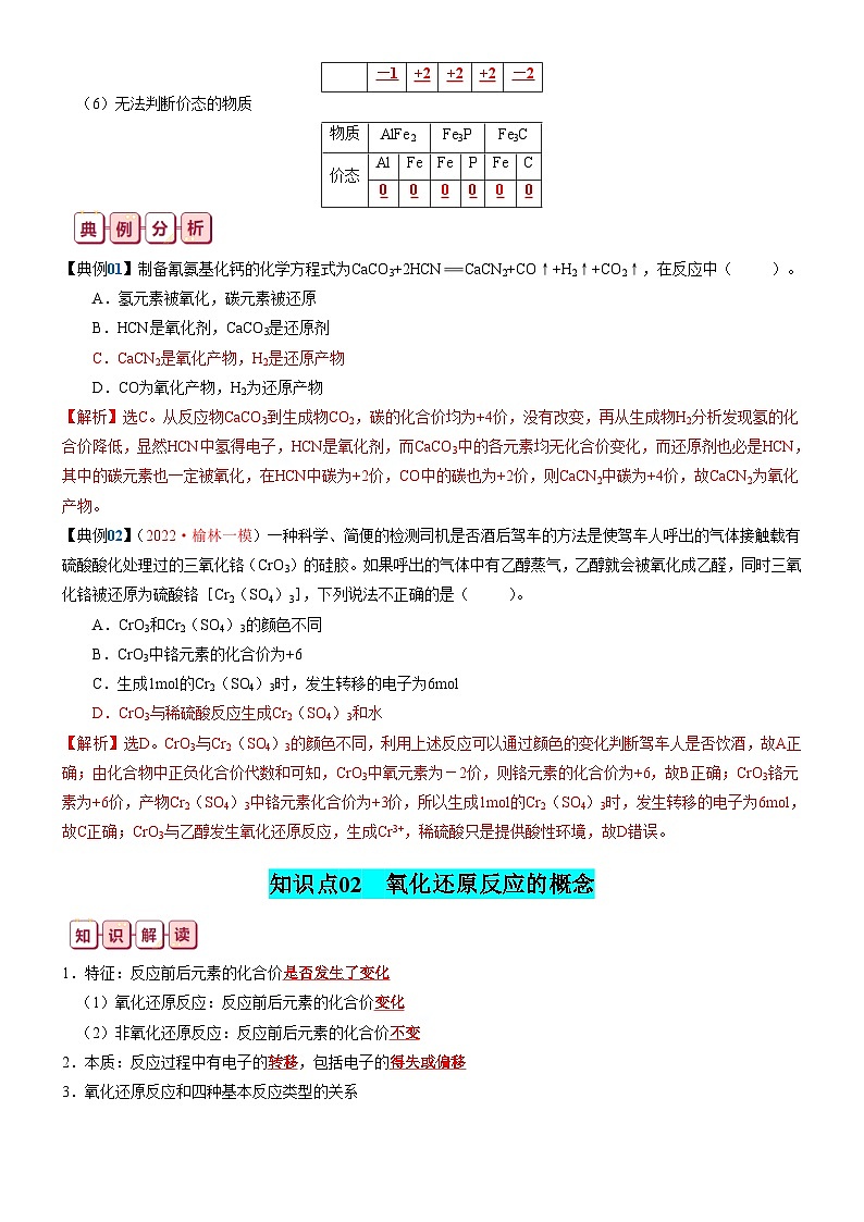 新高考化学一轮复习知识清单04 氧化还原反应第3页