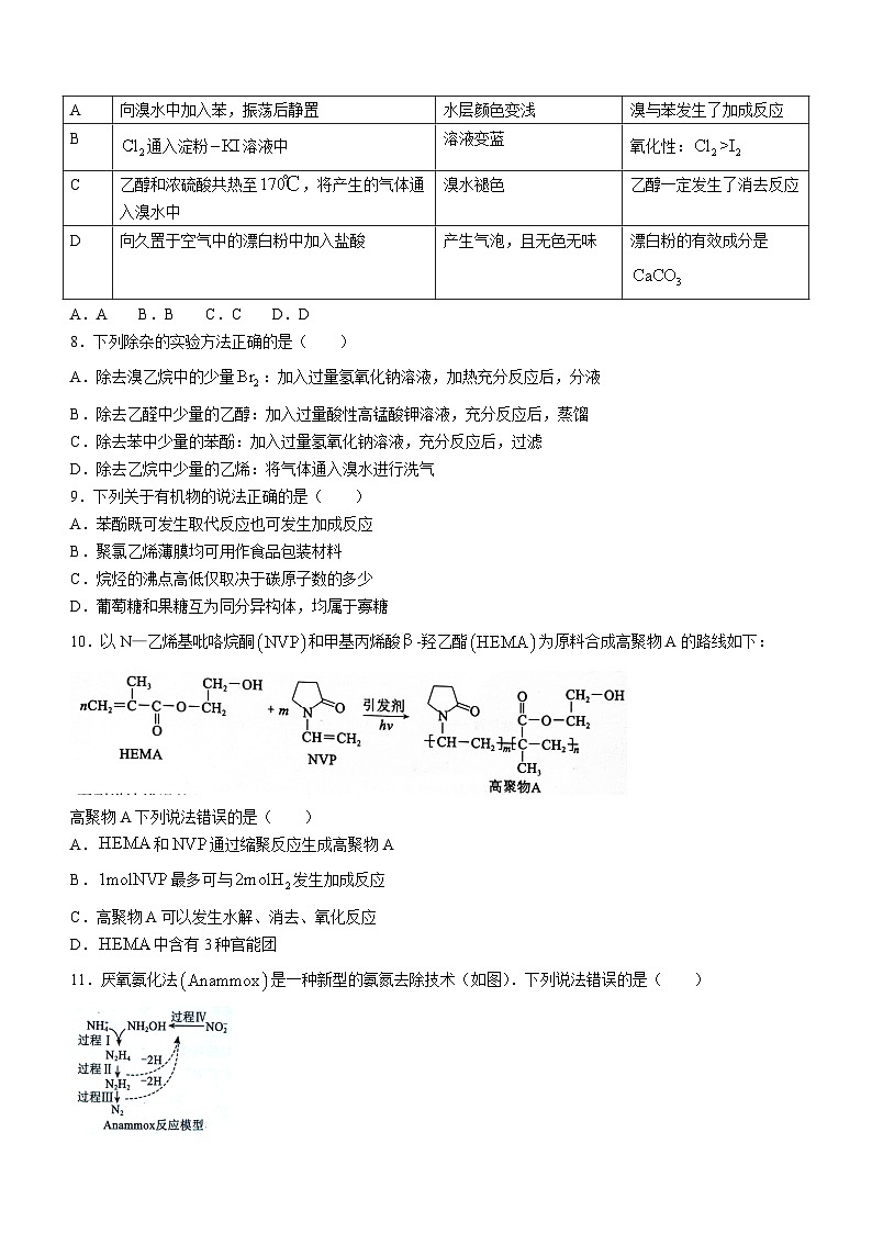 四川省成都市蓉城名校联考2024-2025学年高三上学期入学考试化学试题（含答案）03