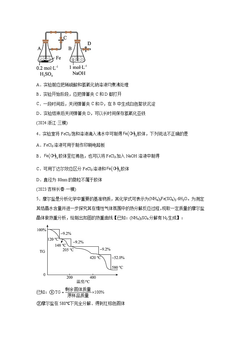 2025年高考化学一轮复习讲练测第02讲铁及其重要化合物（新教材新高考）含解析答案02