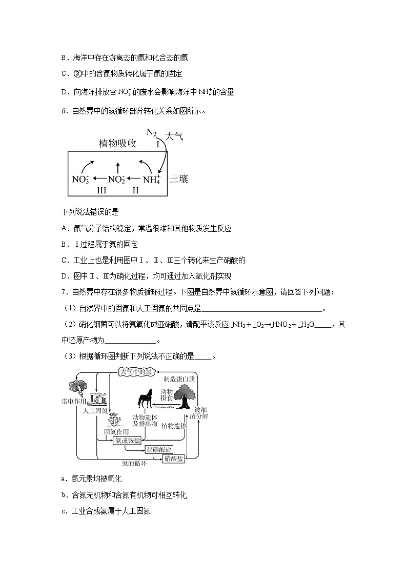2025年高考化学一轮复习讲练测第03讲氮及其重要化合物(练习)（新教材新高考）含解析答案03