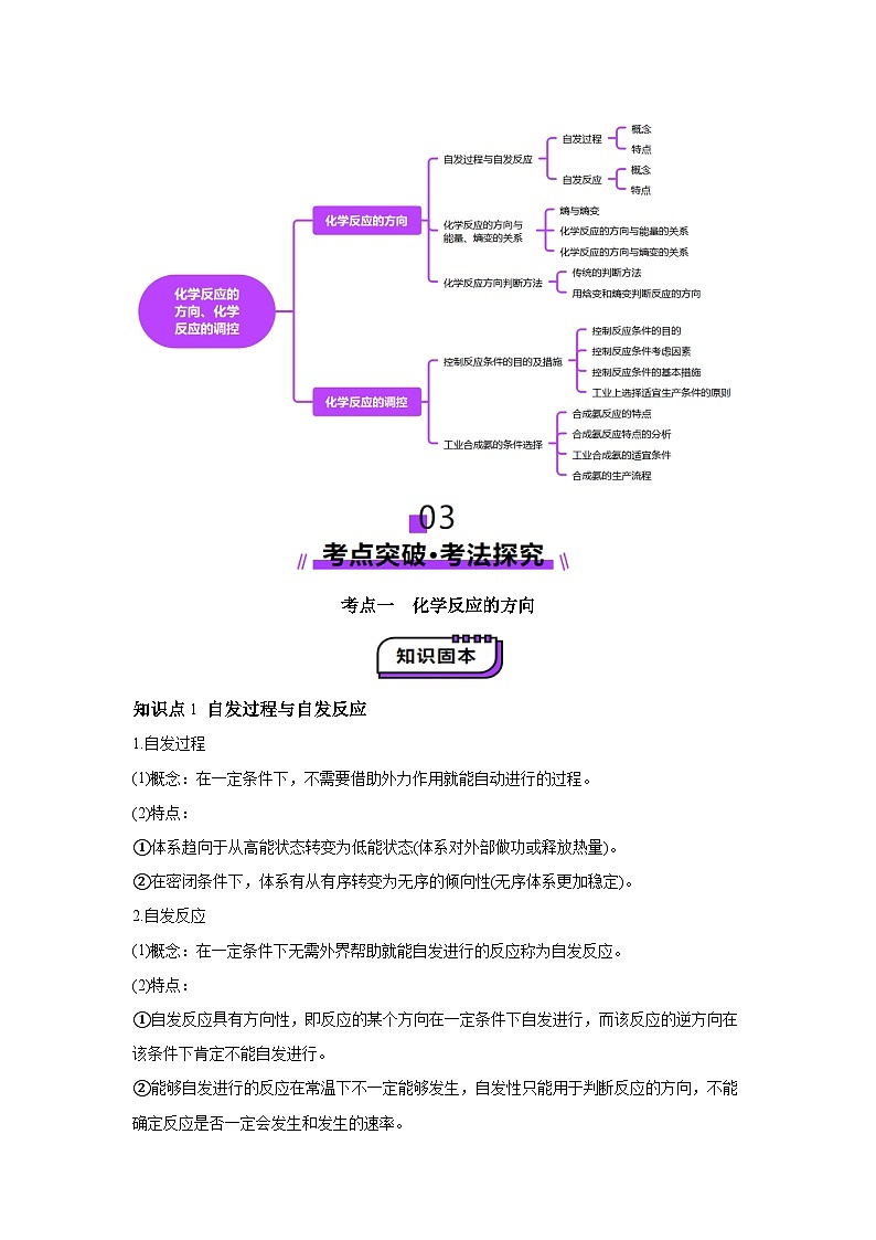 2025年高考化学一轮复习讲练测第04讲化学反应的方向、化学反应的调控（新教材含解析答案03