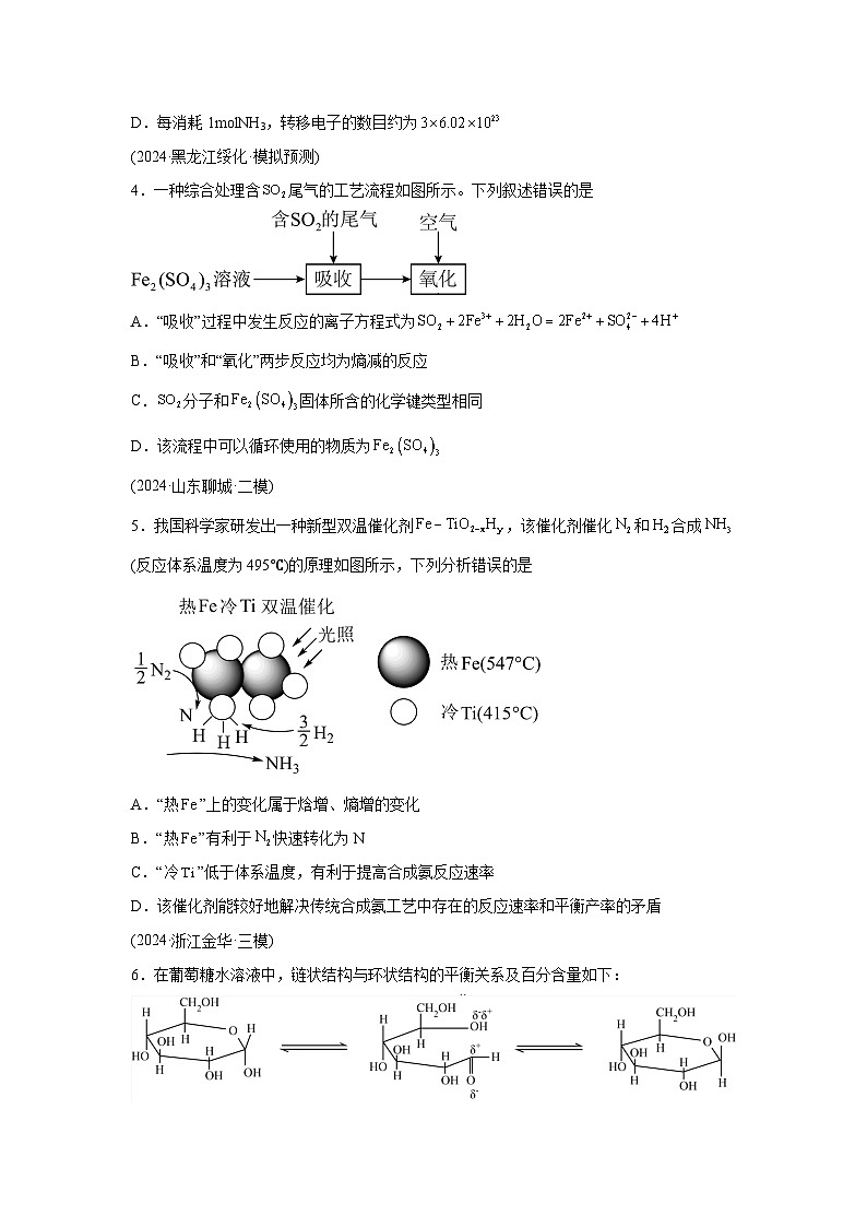 2025年高考化学一轮复习讲练测第04讲化学反应的方向、化学反应的调控（练习）（新教材含解析答案02