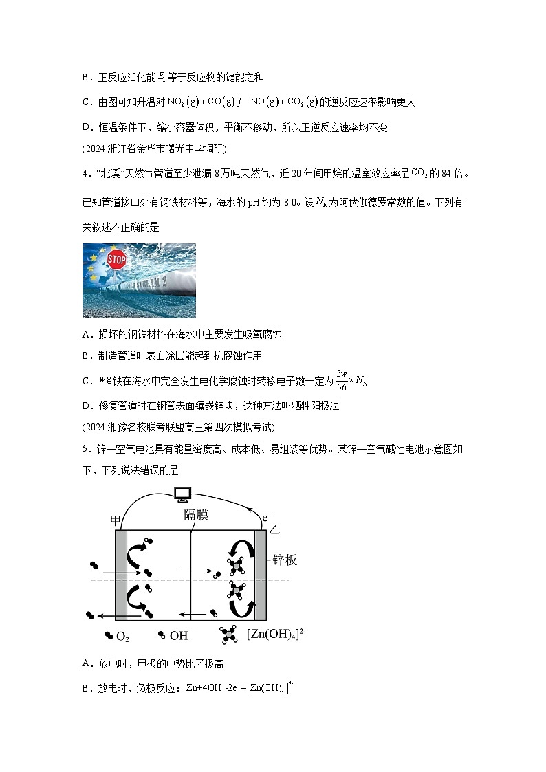 2025年高考化学一轮复习讲练测第六章化学反应与能量(测试)（新教材新高考）含解析答案02